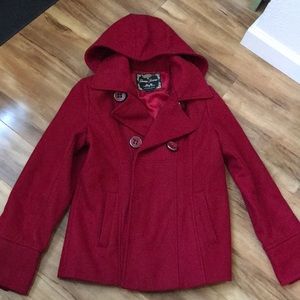 Guess jeans red coat
